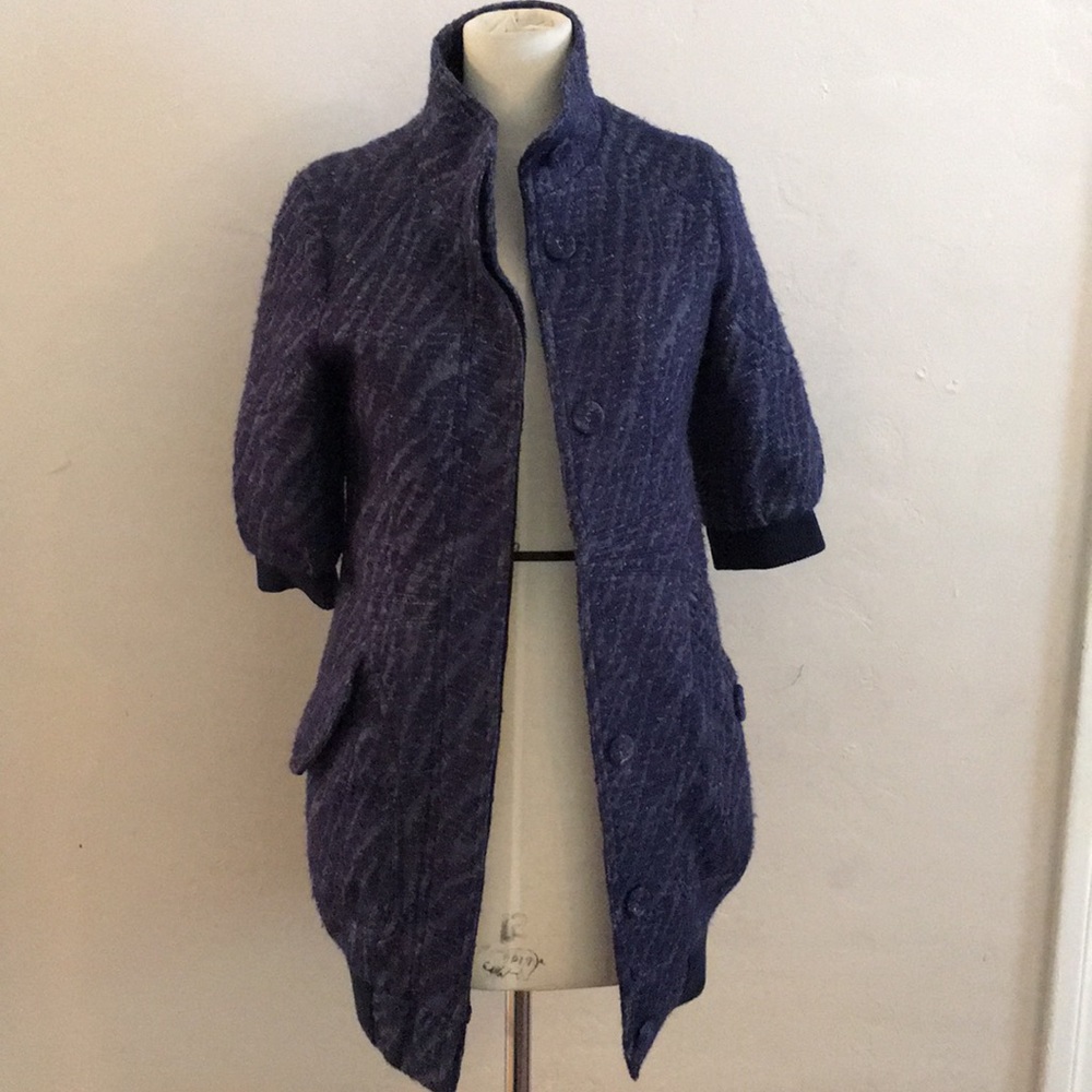 C. Luce Inc mohair navy coat small